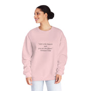 Eckhart Tolle Quote - Rebel-Rhythm Crew Neck Sweater -Rebellion Collection